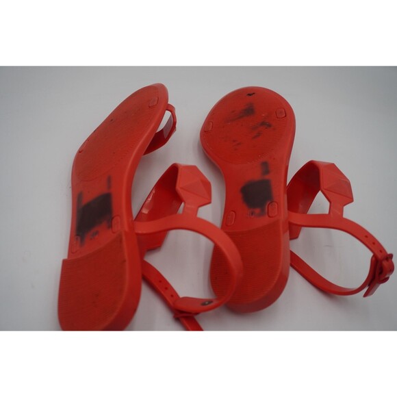 Rebecca Minkoff Jana Studded Jelly Ankle Strap Sandal Salmon Color Size 9.5/40 - Picture 10 of 13